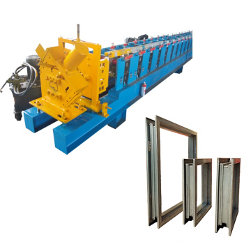 China fabrica una máquina de formación de rollo de marco de acero de la puerta de metal